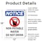 Signmission Non-Potable Water, 12 in W x Rectangle, Plastic OS-2PACK-NS-P-1218-V-15107 - alternate 2